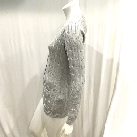 Ralph Lauren Black Label Womans Gray Silk Sweater - Picture 4 of 6